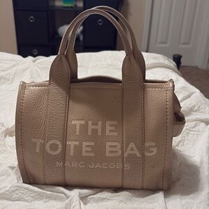 MARC JACOBS TOTE BAG small leather beige